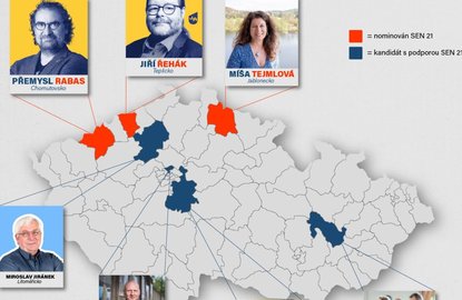 Kandidáti do senátu 2024 s podporou Sen 21