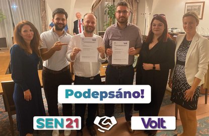 Podepsáno: spolupráce Sen 21 a Volt