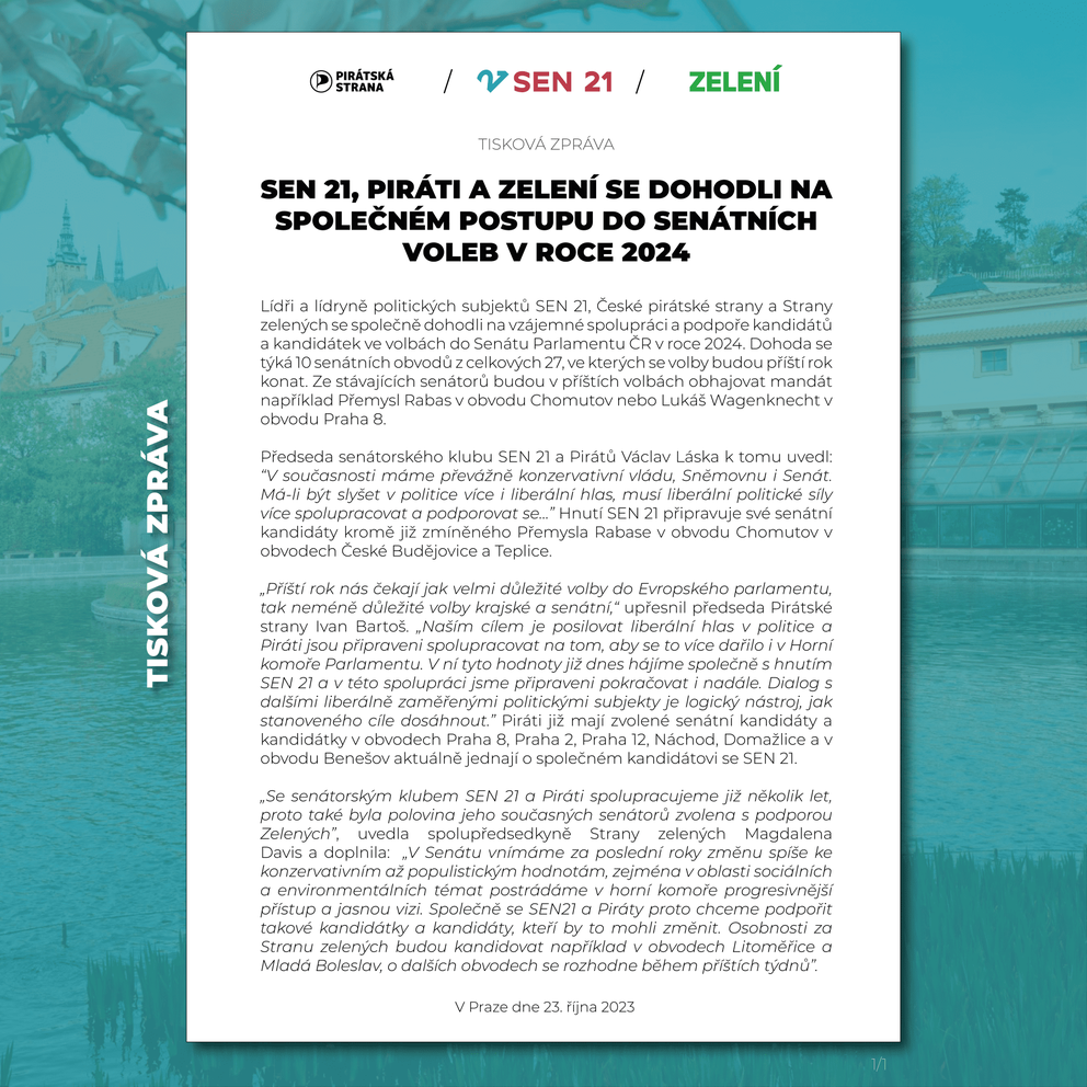 Společný postup Sen 21, Piráti a Zelení